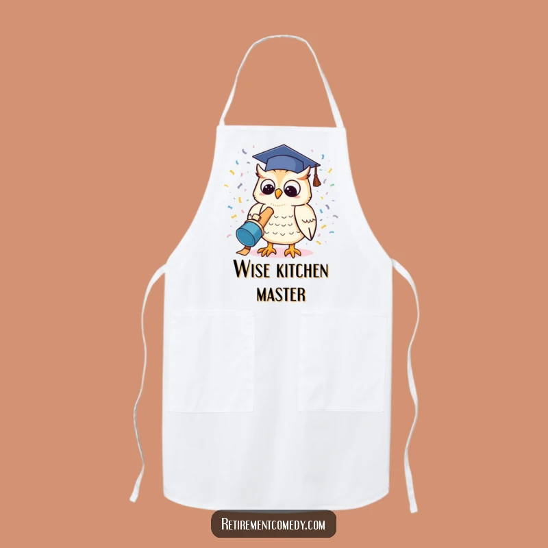 Funny Kawaii Owl Graduation Apron: Achievement Celebration Gift