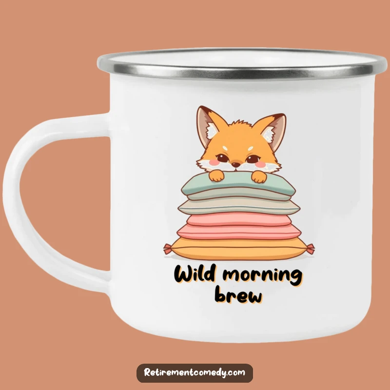 Funny Sly Fox Camping Mug - Durable & Hilarious Fox Design, Outdoor Gift