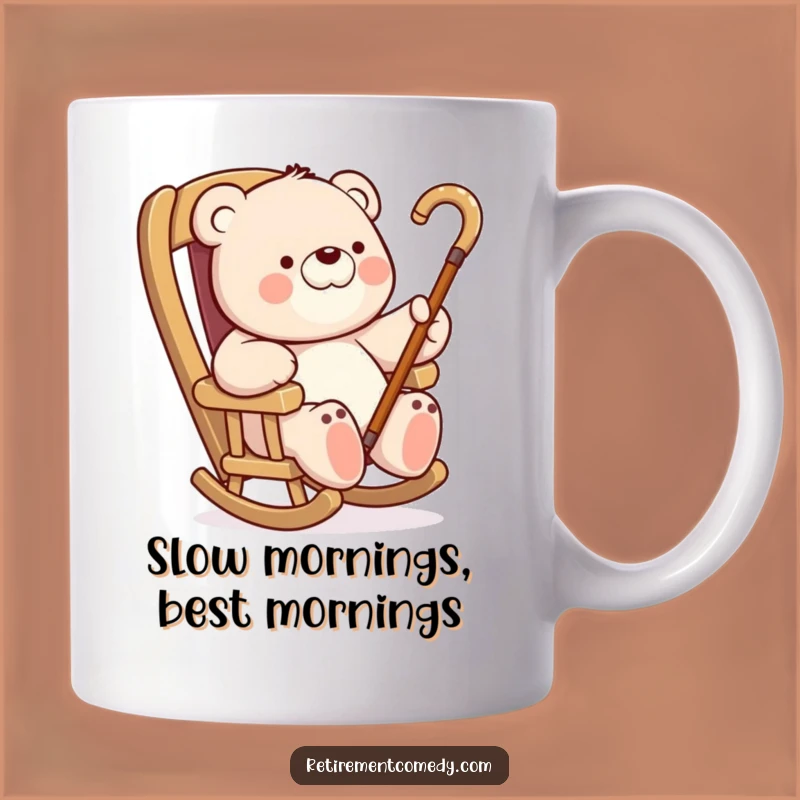 Funny Bear Rocking Chair Mug: Lazy Day Humor for a Hilarious Relaxed Gift