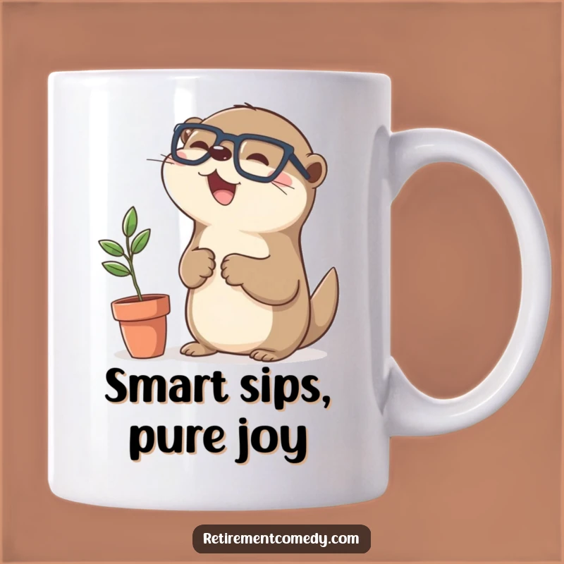 Funny Kawaii Otter Mug: Adorable High-Five Gift