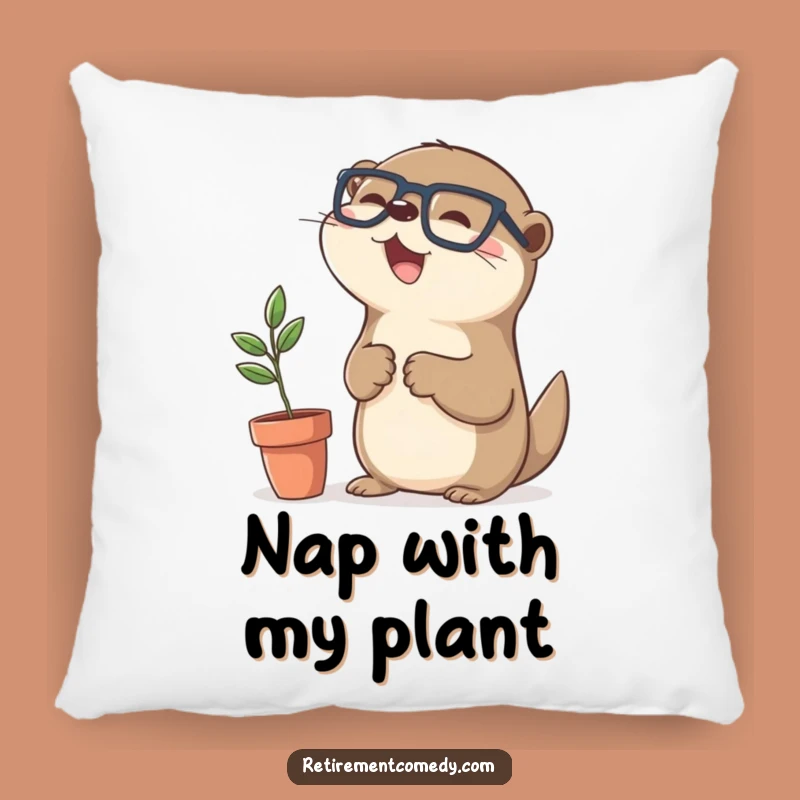 Funny Kawaii Otter Pillow: Cozy Cute Gift