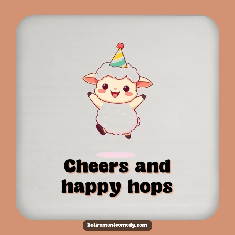 Funny Sheep Party Coasters: Protect Surfaces with Joyful, Festive Style