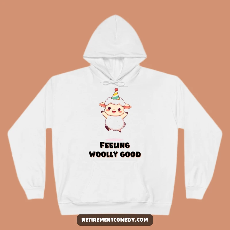 Funny Sheep Party Hoodie: Cozy, Festive Streetwear for a Hilarious Gift