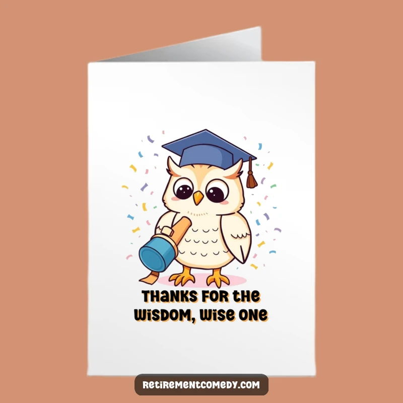 Free Printable Thank You Card: Owl Confetti Thanks Downloadable