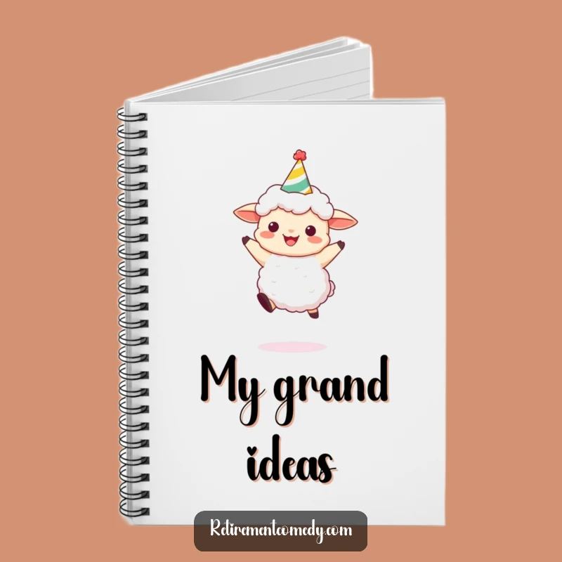 Funny Sheep Party Notebook: Jot Down Ideas with Joyful Celebration