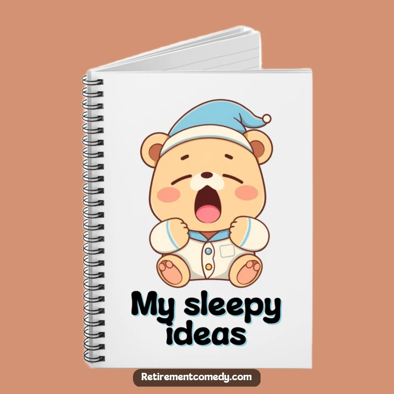 Funny Sleepy Bear Notebook: Journal Your Dreams in Pajamas