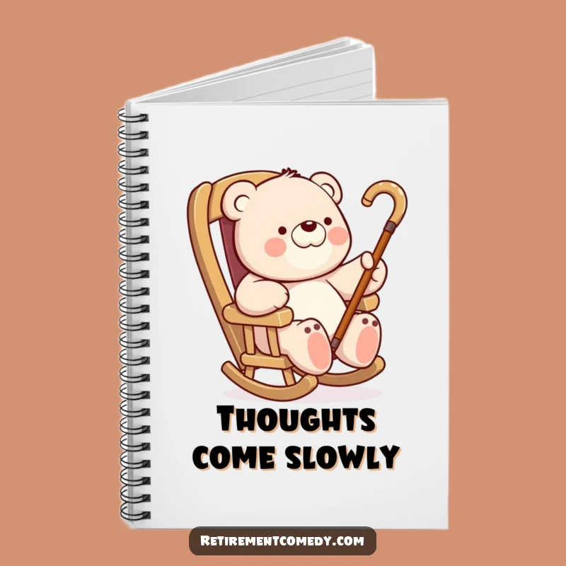Funny Bear Rocking Chair Notebook: Jot Down Ideas with Lazy Humor